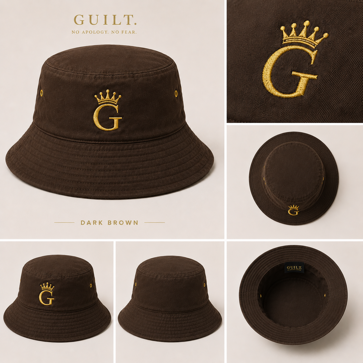 GUILT Bucket Hat — G Crown