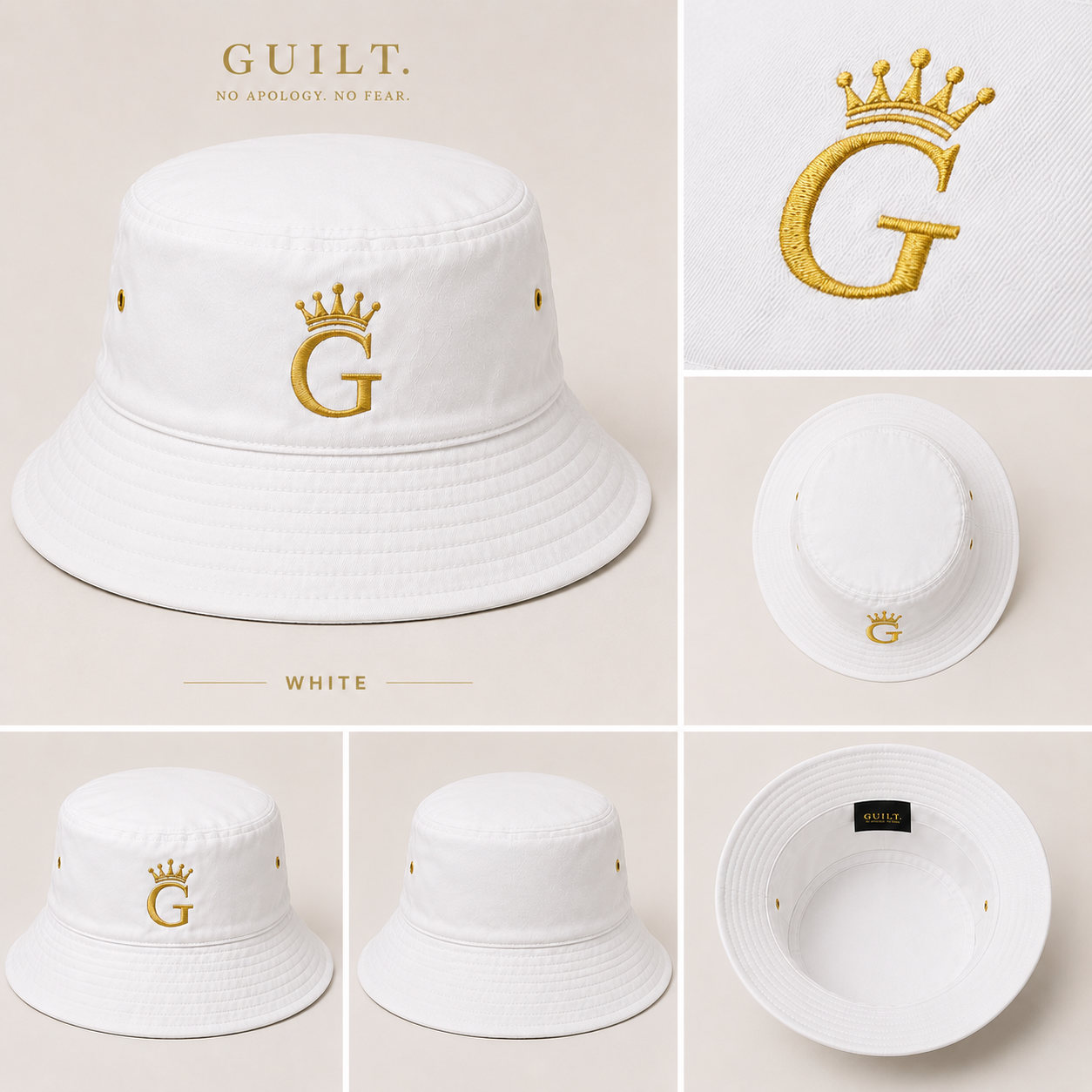 GUILT Bucket Hat — G Crown