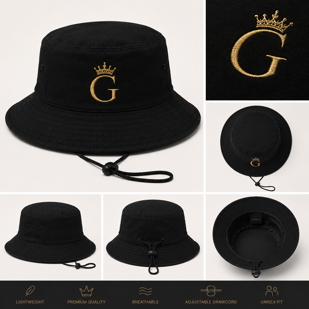 GUILT Bucket Hat — G Crown