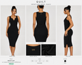 GUILT Infinity Ribbed Midi Dress